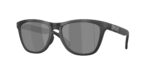 SPORT ανδρικά γυαλιά ηλίου OAKLEY OO9503 950308 Frogskins Range XL με ματ γκρι φιμέ ταρταρούγα σκελετό και μαύρους πολωτικούς Prizm φακούς.
