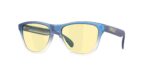 SPORT ανδρικά γυαλιά ηλίου OAKLEY OO9508 950807 Frogskins S με ματ τιρκουάζ-μπλε ντεγκραντέ κοκάλινο σκελετό και κίτρινους Prizm Gaming φακούς.