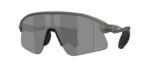 SPORT ανδρική μάσκα ηλίου OAKLEY OO9517 951701 Stunt Devil με γκρι φιμέ σκελετό και μαύρο ενιαίο φακό Prizm.