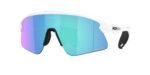 SPORT ανδρική μάσκα ηλίου OAKLEY OO9517 951704 Stunt Devil με λευκό ματ σκελετό και μπλε φακό Prizm Sapphire.