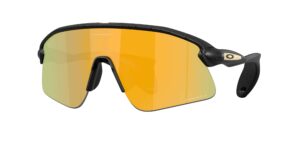 SPORT ανδρική μάσκα ηλίου OAKLEY OO9517 951716 Stunt Devil με matte black splatter σκελετό και χρυσούς φακούς Prizm 24k.