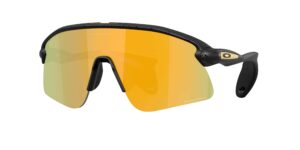 SPORT ανδρικά γυαλιά ηλίου OAKLEY OO9518 951813 Stunt Devil S με μαύρο splatter κοκάλινο σκελετό και χρυσούς Prizm 24k φακούς καθρέπτες.