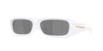 SPORT ανδρικά γυαλιά ηλίου OAKLEY OO9520 952002 Permian με περλέ λευκό κοκάλινο σκελετό και μαύρους Prizm φακούς.