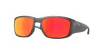 SPORT ανδρικά γυαλιά ηλίου OAKLEY OO9521 952105 Tourniquet με ματ μαύρο κοκάλινο σκελετό σε μοτίβο παραλλαγής και κόκκινους Prizm φακούς καθρέπτες.