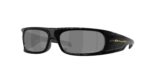 SPORT ανδρικά γυαλιά ηλίου OAKLEY OO9522 952201 Highland με μαύρο κοκάλινο σκελετό και μαύρους Prizm φακούς.