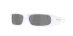 SPORT ανδρικά γυαλιά ηλίου OAKLEY OO9522 952202 Highland με περλέ λευκό κοκάλινο σκελετό και μαύρους Prizm φακούς.