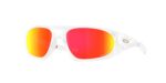 SPORT ανδρικά γυαλιά ηλίου OAKLEY OO9528 952803 Neoforma με ματ διαφανή σκελετό και Prizm κόκκινους φακούς.