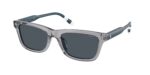 Μοντέρνα ανδρικά γυαλιά ηλίου POLO RALPH LAUREN PH4240U 631787 Σκούρο γκρι με λαμπερό διάφανο γκρι κοκάλινο σκελετό και σκούρους γκρι φακούς.