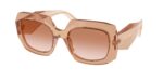 Prada PR B23S 28E50S γυναικεία γυαλιά ηλίου σοκολατί τετράγωνα