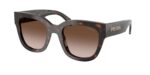Prada PR C04S 17N80A γυναικεία τετράγωνα γυαλιά ηλίου καφέ