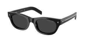 Prada PR C09S 16K08G ανδρικά cat eye γυαλιά ηλίου μαύρα πολωτικά