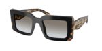 Prada PR D01S 0CD80L γυναικεία γυαλιά ηλίου ορθογώνια μαύρα UPC 8056262867327