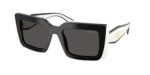 Prada PR D01S 20G08Z γυναικεία γυαλιά ηλίου ορθογώνια μαύρα UPC 8056262867334