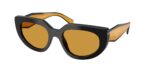 Prada PR D02S 02K50P γυναικεία γυαλιά ηλίου οβάλ μαύρος σκελετός