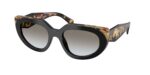 Prada PR D02S 0CD80L γυναικεία γυαλιά ηλίου οβάλ μαύρος σκελετός