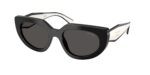 Prada PR D02S 20G08Z γυναικεία γυαλιά ηλίου οβάλ μαύρος σκελετός