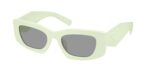 Prada PR D03SD 05K50Q γυναικεία πράσινα ορθογώνια γυαλιά ηλίου