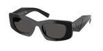 Prada PR D03SD 16K08Z γυναικεία ορθογώνια γυαλιά ηλίου μαύρα UPC 8056262879849