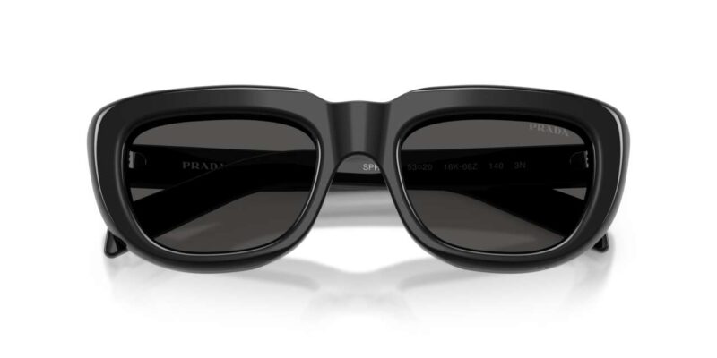 Prada PR D07S 16K08Z γυαλια ηλιου μαύρο σκελετό με σκούρους γκρι φακούς
