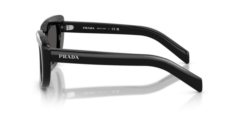 Prada PR D07S 16K08Z γυαλια ηλιου μαύρο σκελετό με σκούρους γκρι φακούς