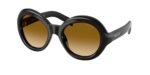 Prada PR D08SU 16K10X γυαλια ηλιου μαύρο σκελετό με κίτρινους gradient φακούς