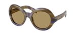 Prada PR D08SU 23G70G γυαλια ηλιου ριγέ μπλε με πράσινους λαδί φακούς
