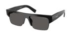 Prada PR D12SU 16K20Z μαύρα ανδρικά γυαλιά ηλίου με φακούς Ardesia antiriflesso 55mm