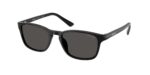 Prada PR D13SU 16K08Z μαύρα ανδρικά γυαλιά ηλίου με σκούρους γκρι φακούς 52mm