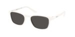 Prada PR D13SU 27M08Z λευκά ανδρικά γυαλιά ηλίου με σκούρους γκρι φακούς 52mm