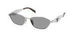 Prada PR D50S 1BC50Q ασημί γυναικεία γυαλιά ηλίου με γκρι φακούς 57mm