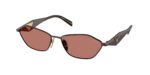Prada PR D50S 22J80W σατινέ cigar γυναικεία γυαλιά ηλίου με μπρονζέ φακούς 57mm