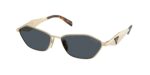 Prada PR D50S ZVN70B απαλό χρυσό γυναικεία γυαλιά ηλίου με σκούρους γκρι φακούς 57mm