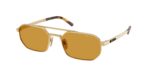 Prada PR D53S 24J50P γυαλια ηλιου σατινέ χρυσό σκελετό με μελί φακούς