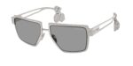 Prada PR D56S 1BC50Q γυναικεία γυαλιά ηλίου ασημί με γκρι φακούς