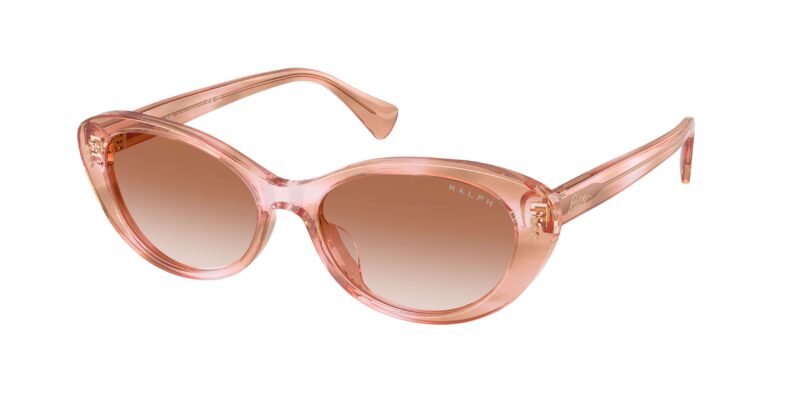 CHIC γυναικεία γυαλιά ηλίου RALPH LAUREN RA5350U 634113 με rose havana brown κοκάλινο σκελετό και καφέ ντεγκραντέ φακούς.