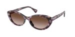 FASHION γυναικεία γυαλιά ηλίου RALPH LAUREN RA5350U 634213 με βιολετί havana κοκάλινο σκελετό και καφέ ντεγκραντέ φακούς.
