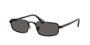 UNISEX γυαλιά ηλίου RAY-BAN RB3927 002/J5 με μαύρο μεταλλικό σκελετό και σκούρους γκρι φακούς.