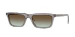 γυναικεία γυαλιά ηλίου VOGUE VO5687S 2820E8 με διαφανές γκρι κοκκάλινο σκελετό και πράσινους ντεγκραντέ καφέ φακούς.
