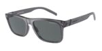 Μοντέρνα ανδρικά γυαλιά ηλίου ARNETTE Bandra 278681 με διάστικτο γκρι κοκάλινο σκελετό και πολωτικούς σκούρους γκρι φακούς.