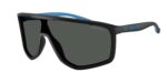 Σπορ ανδρικά γυαλιά ηλίου ARNETTE AN4360 275887 Stripe-m με μαύρο κοκάλινο σκελετό τύπου μάσκας και σκούρους γκρι φακούς.
