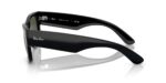 RAY-BAN RB0840S 901/31 Mega wayfarer, unisex γυαλιά ηλίου με μαύρο κοκάλινο σκελετό και πράσινους φακούς.