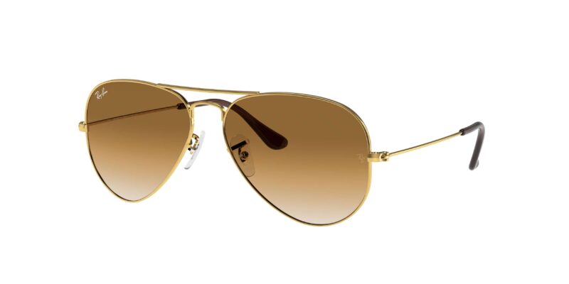 RAY-BAN RB3025 001/51 Aviator large metal RAY-BAN RB3025 001/51 Aviator Large Metal, unisex γυαλιά ηλίου με μεταλλικό σκελετό Arista χρυσό και ανοιχτούς καφέ φακούς.