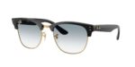 unisex γυαλιά ηλίου RAY-BAN RBR0504S 667779 Clubmaster Reverse με μαύρο εξωτερικά, χρυσό εσωτερικά σκελετό και ντεγκραντέ μπλε φακούς.