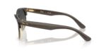 unisex γυαλιά ηλίου RAY-BAN RBR0504S 682911 Clubmaster Reverse με διαφανές σκούρο γκρι σε χρυσό σκελετό και γκρι ντεγκραντέ φακούς.