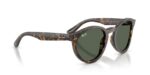 unisex γυαλιά ηλίου RAY-BAN RBR0505S 6790VR με Havana κοκάλινο σκελετό ταρταρούγα και σκούρους πράσινους φακούς.