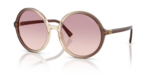 Miu Miu MU B02S 25G40S γυναικεία καφέ στρογγυλά γυαλιά ηλίου