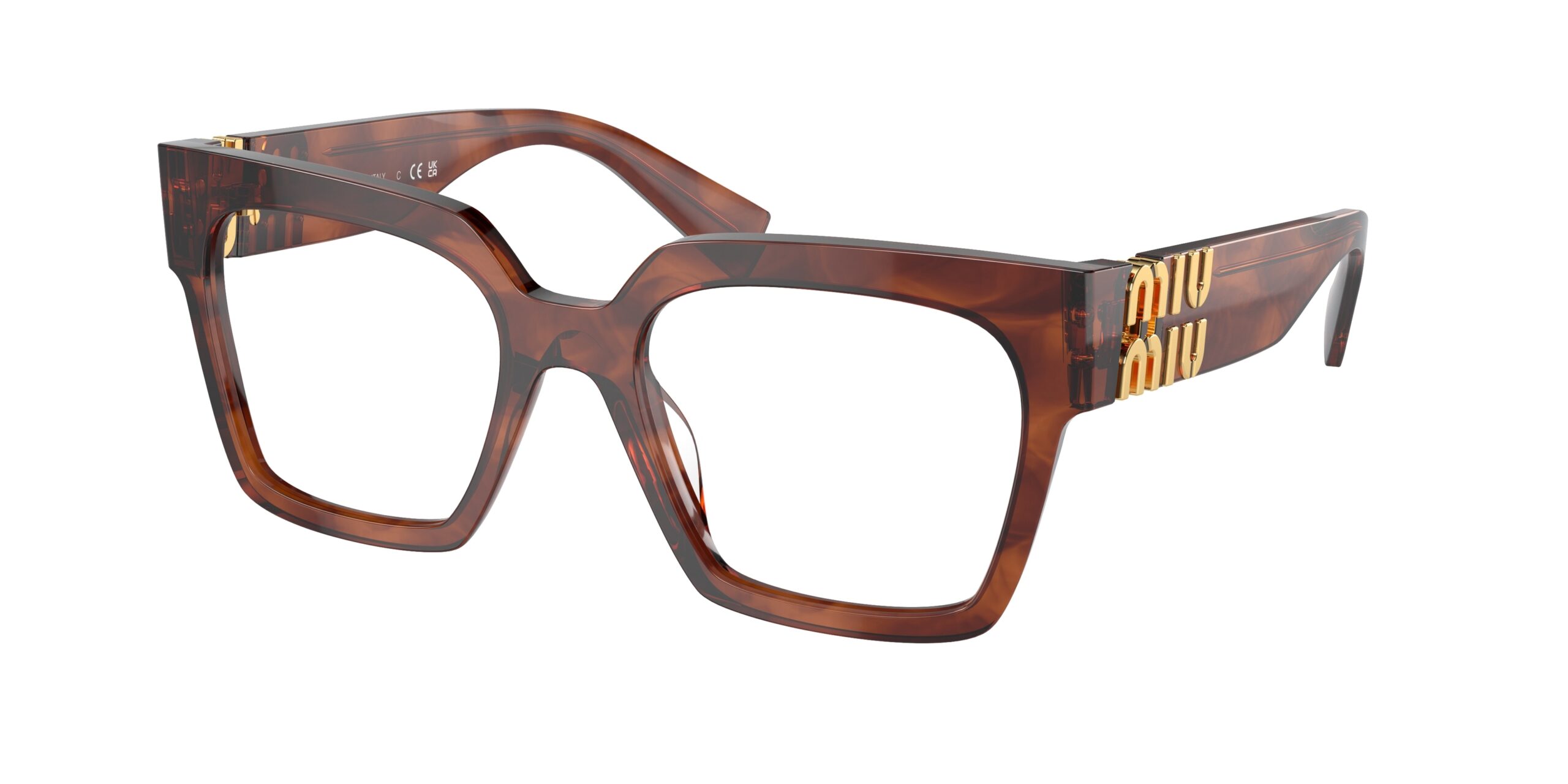 Γυαλιά οράσεως Miu Miu MU 04UV 11Q1O1 Ριγέ Ταμπά 52 EAN 8056262086636