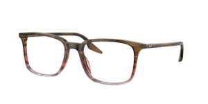 Γυαλιά οράσεως Ray-Ban RX5421 8251 Ριγέ Καφέ & Κόκκινο UPC 8056597937122