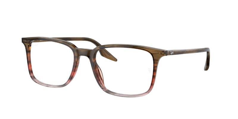 Γυαλιά οράσεως Ray-Ban RX5421 8251 Ριγέ Καφέ & Κόκκινο UPC 8056597937122